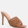 TEASE Mocca Woven Stiletto Slides -Velvettes Shoes Shop 3 8b5a5786 1a55 4ffc 8a4c e8bd359fcb2d