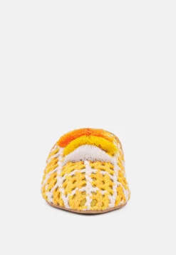 MARIANA Yellow Woven Flat Mules With Tassels -Velvettes Shoes Shop 3 b2eaf5c2 af71 4e49 8204 7b3bcc0e9dfc