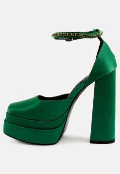 MARTINI Green Sky High Platform Sandals -Velvettes Shoes Shop 4 79409400 f7df 4414 92cb 6abafce2a73d