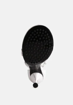 DAKOTA Metal Chain Embellishment Sandals In White -Velvettes Shoes Shop 8 07e64c66 eb6f 40ff 97c0 7b5d8fa49b3f