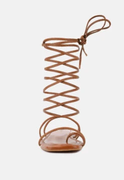 AMATHA Tan Essential Toe Ring Summer Leather Flats -Velvettes Shoes Shop 8 e6637010 1902 49b6 873d ccbb1fbdbff0