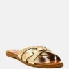 ARIS Gold Strappy Slip-on Sandal -Velvettes Shoes Shop ARISGoldStrappySlip onSandal SH2123 Gold 8