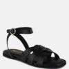 ASHTON Black Flat Ankle Strap Sandals -Velvettes Shoes Shop ASHTONBlackFlatAnkleStrapSandals RCSH4099 BLACK 6 6807c1db 4398 4d2f b0c3 d41ab641bf9f