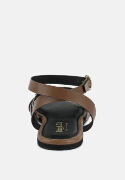 ASHTON Tan Flat Ankle Strap Sandals 13 ASHTON Tan Flat Ankle Strap Sandals -Velvettes Shoes Shop ASHTONTanFlatAnkleStrapSandals RCSH4099 TAN 6