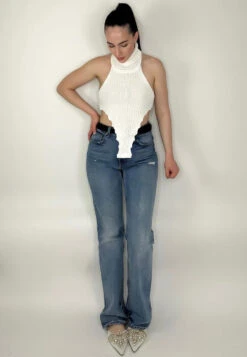 ASTRE Pearl Embellished Shimmer Mules In Silver -Velvettes Shoes Shop ASTRE RCSH3110 SILVER