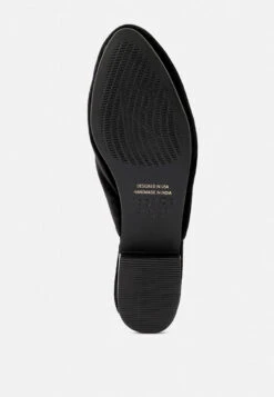 BATISTE Black Velvet Handcrafted Mules -Velvettes Shoes Shop BATISTEBlackVelvetHandcraftedMules RCSH3124 Black 8