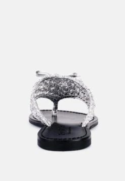 BEECH Handwoven Natural Silver Suede Tassel Thong Flats 12 BEECH Handwoven Natural Silver Suede Tassel Thong Flats -Velvettes Shoes Shop BEECHHandwovenNaturalSilverSuedeTasselThongFlats RCSH2951 Silver 6