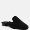 CALICO Black Organic Canvas Mules -Velvettes Shoes Shop CALICOBlackOrganicCanvasMules RCSH3123 Black 1