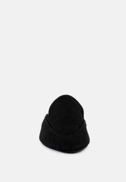 CALICO Black Organic Canvas Mules -Velvettes Shoes Shop CALICOBlackOrganicCanvasMules RCSH3123 Black 6