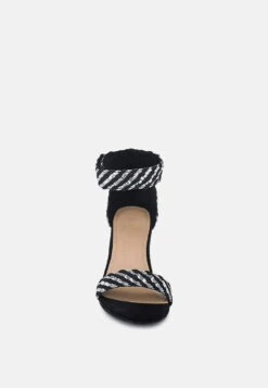 CARLA Black Stacked Heel Sandal -Velvettes Shoes Shop CARLABlackStackedHeelSandal RCSH2025 Black 4 292e4bc7 d15b 4e43 b4c0 d03a9fe3f9aa