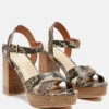 CHYPRE High Heeled Block Sandal In Tan -Velvettes Shoes Shop CHYPREHighHeeledBlockSandalInTan RCSH2483 Tan 2