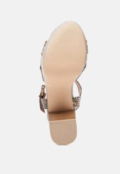 CHYPRE High Heeled Block Sandal In Tan -Velvettes Shoes Shop CHYPREHighHeeledBlockSandalInTan RCSH2483 Tan 5