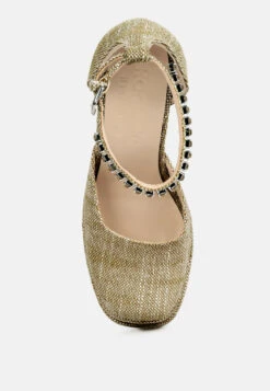 COSETTE Diamante Embellished Ankle Strap High Block Heel Sandals In Beige -Velvettes Shoes Shop COSETTEDiamanteEmbellishedAnkleStrapHighBlockHeelSandalsinBeige rcsh4185 beige 9