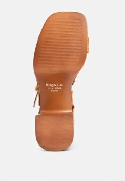 CRISTINA Cross Strap Embellished Heels In Light Tan -Velvettes Shoes Shop CRISTINACrossStrapEmbellishedHeelsinLightTanRCSH4210Tan 1