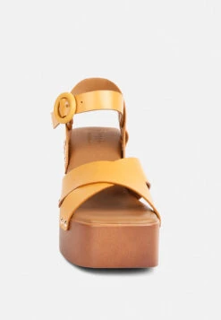 CRISTINA Cross Strap Embellished Heels In Light Tan -Velvettes Shoes Shop CRISTINACrossStrapEmbellishedHeelsinLightTanRCSH4210Tan 5