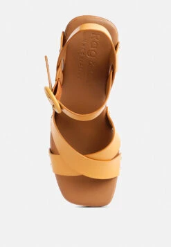 CRISTINA Cross Strap Embellished Heels In Light Tan -Velvettes Shoes Shop CRISTINACrossStrapEmbellishedHeelsinLightTanRCSH4210Tan 9