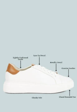 SCHICK Lace Up Leather Sneakers In Tan -Velvettes Shoes Shop Detail 486c54f0 553b 4224 a149 b12095c49c2d