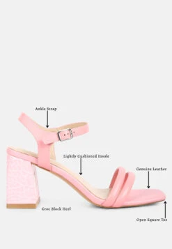 EDYTA Ankle Strap Block Heel Sandals In Pink 18 EDYTA Ankle Strap Block Heel Sandals In Pink -Velvettes Shoes Shop Ditels 8314ac7d 6195 4906 a392 eab5abe3af47