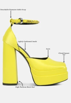 MARTINI Yellow Sky High Platform Sandals -Velvettes Shoes Shop Ditels e7681c3a 2554 4c16 b3ec abfb17b2dcb5