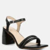 EDYTA Ankle Strap Block Heel Sandals In Black -Velvettes Shoes Shop EDYTAAnkleStrapBlockHeelSandalsinBlack RCSH4171black 3