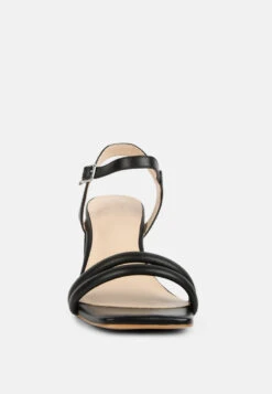 EDYTA Ankle Strap Block Heel Sandals In Black -Velvettes Shoes Shop EDYTAAnkleStrapBlockHeelSandalsinBlack RCSH4171black 4