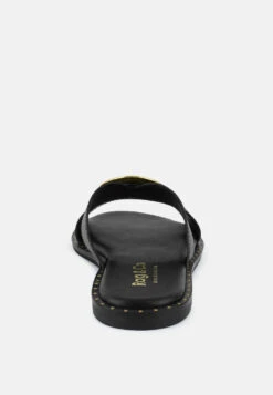 EUDORA Embellished Black Slip-ons -Velvettes Shoes Shop EUDORAEmbellishedBlackSlip ons RCSH4092 BLACK 4