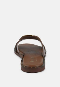 EUDORA Embellished Tan Slip-ons -Velvettes Shoes Shop EUDORAEmbellishedTanSlip ons RCSH4092 TAN 3