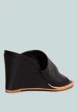 HEPBURN Black Sliders Wedge Sandals -Velvettes Shoes Shop HEPBURNBlackSlidersWedgeSandals RCSH2401 Black 2 bd7b2ed5 dc39 46f7 acf4 cb3f99796189
