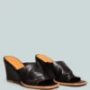 HEPBURN Black Sliders Wedge Sandals -Velvettes Shoes Shop HEPBURNBlackSlidersWedgeSandals RCSH2401 Black 3 2f2229e0 fce9 450f 9a6d 7a4f1c924bde