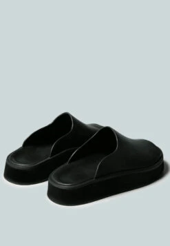 JOLIE Platform Black Slip-On -Velvettes Shoes Shop JOLIEPlatformBlackSlip On RCSH2373 Black 4