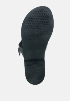 KELLY Black Flat Sandal With Buckle Straps 15 KELLY Black Flat Sandal With Buckle Straps -Velvettes Shoes Shop KELLYBlackFlatSandalwithBuckleStraps RCSH 1854black 2