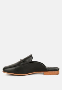 KRISTY Horsebit Embellished Mules In Black -Velvettes Shoes Shop KRISTYHorsebitEmbellishedMulesinBlackRCSH4077Black 4