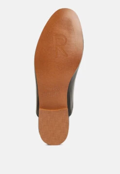 KRISTY Horsebit Embellished Mules In Black -Velvettes Shoes Shop KRISTYHorsebitEmbellishedMulesinBlackRCSH4077Black 8