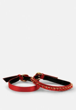 MARTINI Red Sky High Platform Sandals -Velvettes Shoes Shop MARTINISkyHighRampwalkSatinSandals RCSH3150 Red 4