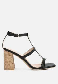 MIRABELLA Open Square Toe Block Heel Sandals In Black -Velvettes Shoes Shop MIRABELLAOpenSquareToeBlockHeelSandals RCSH4190 black 2