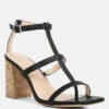MIRABELLA Open Square Toe Block Heel Sandals In Black -Velvettes Shoes Shop MIRABELLAOpenSquareToeBlockHeelSandals RCSH4190 black 3
