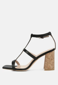 MIRABELLA Open Square Toe Block Heel Sandals In Black -Velvettes Shoes Shop MIRABELLAOpenSquareToeBlockHeelSandals RCSH4190 black 6