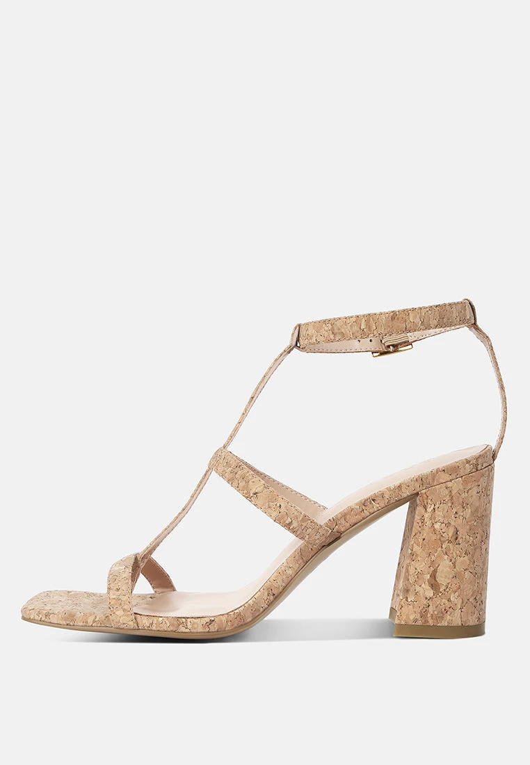 MIRABELLA Open Square Toe Block Heel Sandals In Natural 6 MIRABELLA Open Square Toe Block Heel Sandals In Natural - Image 4