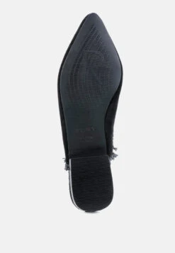 MOLLY Black Frayed Leather Mules 15 MOLLY Black Frayed Leather Mules -Velvettes Shoes Shop MOLLYBlackFrayedLeatherMules RCSH1868 Black 13