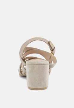 MON-LAPIN Nude High Heeled Block Leather Sandal 13 MON-LAPIN Nude High Heeled Block Leather Sandal -Velvettes Shoes Shop MON LAPINHighHeeledBlockLeatherSandal RCSH2499 Nude 9
