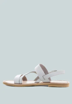 MONA White Flat Sandal With Ankle Strap -Velvettes Shoes Shop MONAWhiteFlatSandalwithAnkleStrap RCSH1850 white 7 b15536fc bfa7 4223 bb30 4ad3b0c2c63c