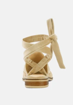 Mande Embroidered Velvet Mules In Beige -Velvettes Shoes Shop MandeEmbroideredEmbroideredVelvetMules RCSH2863 BEIGE 5