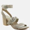 NELLA Nude Stacked Heel Leather Sandal -Velvettes Shoes Shop NELLANudeStackedHeelLeatherSandal RCSH1866 Nude 3