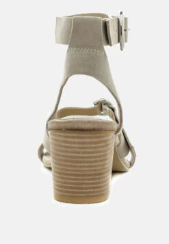 NELLA Nude Stacked Heel Leather Sandal -Velvettes Shoes Shop NELLANudeStackedHeelLeatherSandal RCSH1866 Nude 7