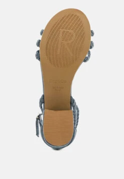 NICOLA Denim Block Heel Sandal -Velvettes Shoes Shop NICOLADenimBlockHeelSandal RCSH1864 Denim 14