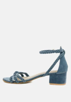 NICOLA Denim Block Heel Sandal -Velvettes Shoes Shop NICOLADenimBlockHeelSandal RCSH1864 Denim 5
