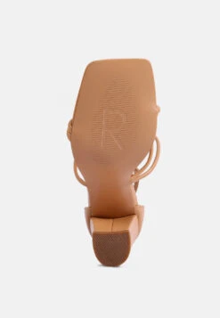 OPULENCE Latte High Heeled Dress Sandals -Velvettes Shoes Shop OPULENCELatteHighHeeledDressSandal RCSH3046 Latte 7