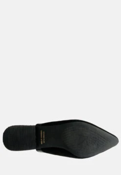 ORLA Black Classic Suede Walking Mules -Velvettes Shoes Shop ORLABlackClassicSuedeWalkingMules RCSH1817 Black 1 7df9246f c159 4f4f a9f5 825402eeaaa3