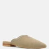 ORLA Taupe Classic Suede Walking Mules -Velvettes Shoes Shop ORLATaupeClassicSuedeWalkingMules RCSH1817 Taupe 2