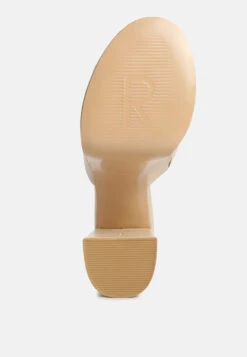 SHURI Open Toe High Block Heel Sandals In Beige 15 SHURI Open Toe High Block Heel Sandals In Beige -Velvettes Shoes Shop OpenToeHighBlockHeelSandals RCSH4213 beige 8